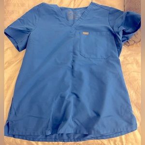 Royal Blue Scrub Top - Medium - FIGS